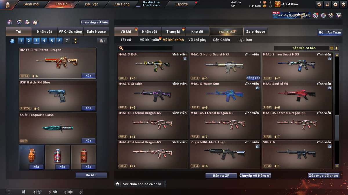 shop acc cf uy tin gia re